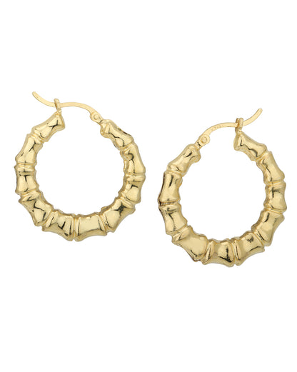 18kt Gold Plated Fancy Circular Hoop Earing