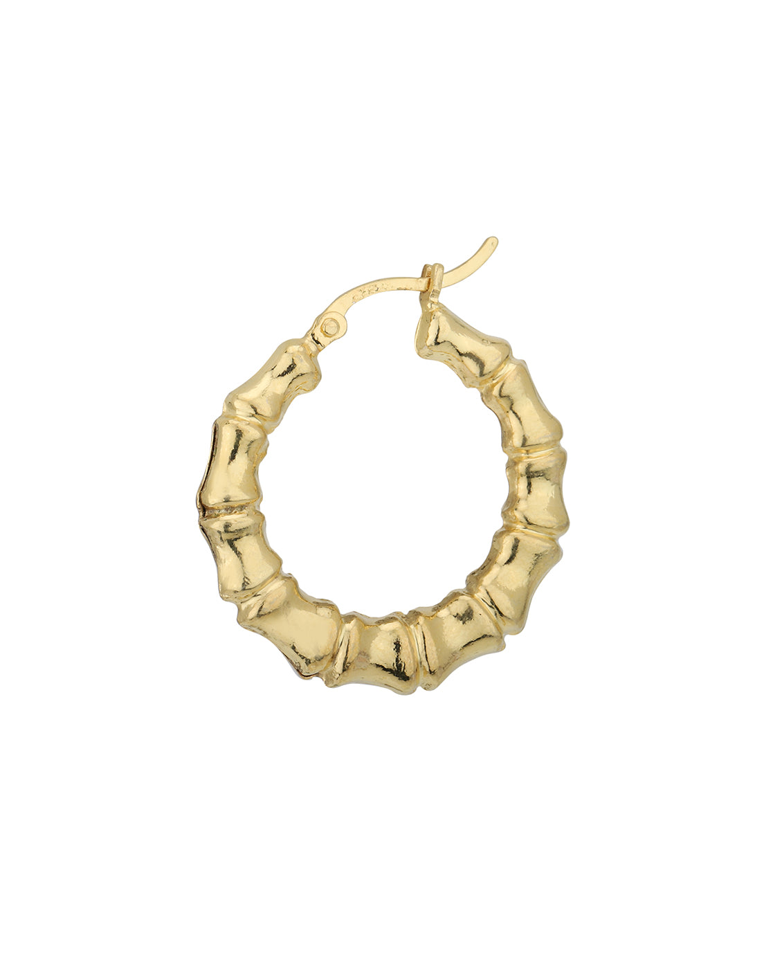 18kt Gold Plated Fancy Circular Hoop Earing
