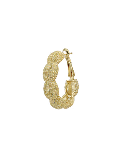 Gold Plated Statement Hoop Earring