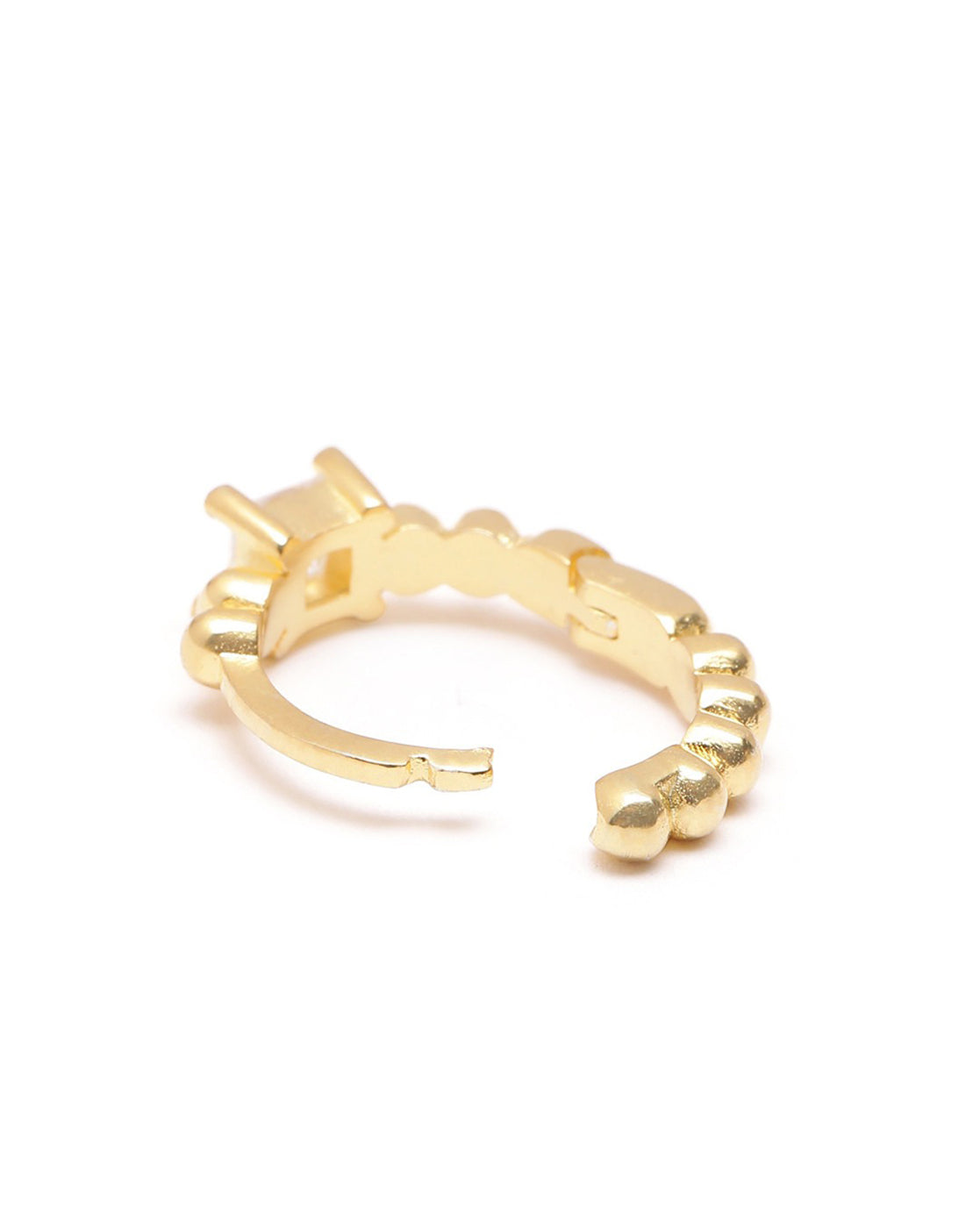 18kt Gold Plated CZ Mini Hoop Earring