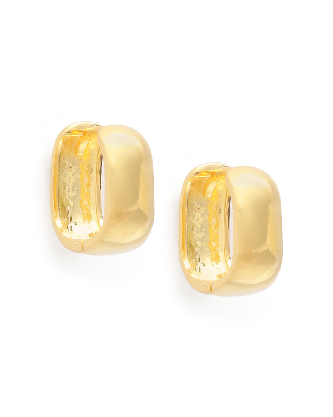 18kt Gold Plated Oval Hoop Earring