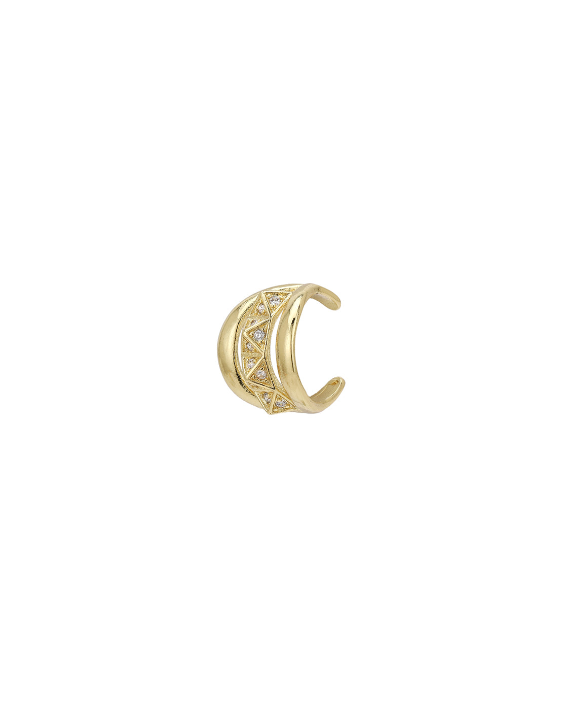 Gold Plated CZ Ear Cuff Earring