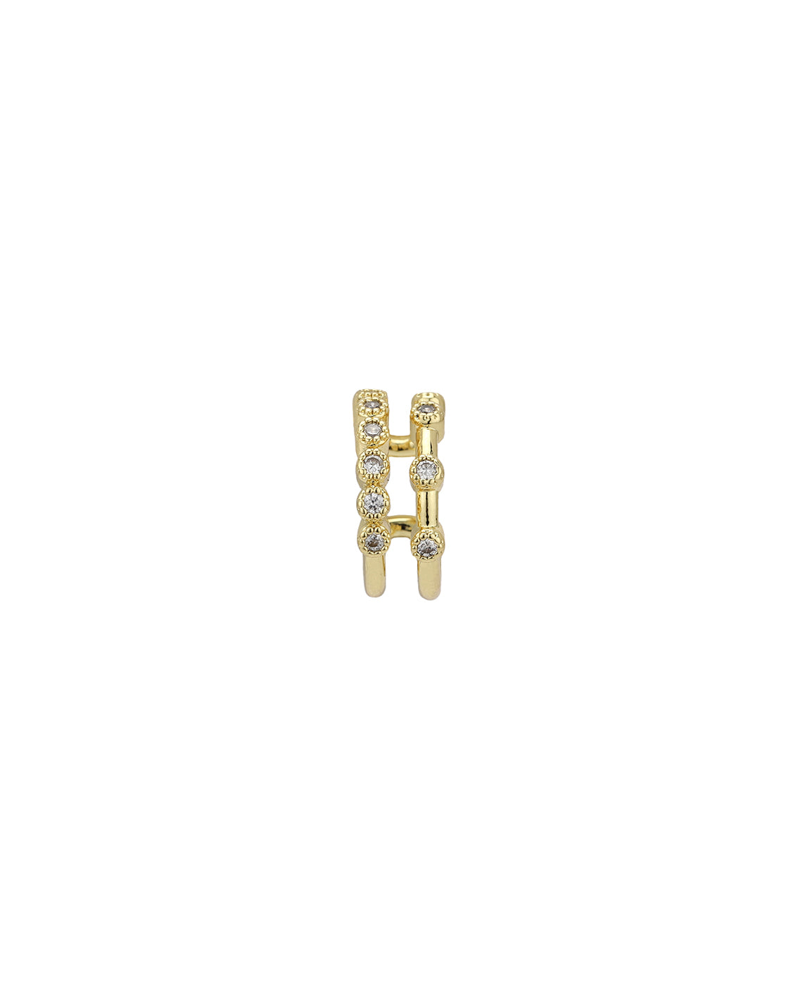 Gold Plated CZ Ear Cuff Earring
