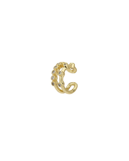 Gold Plated CZ Ear Cuff Earring