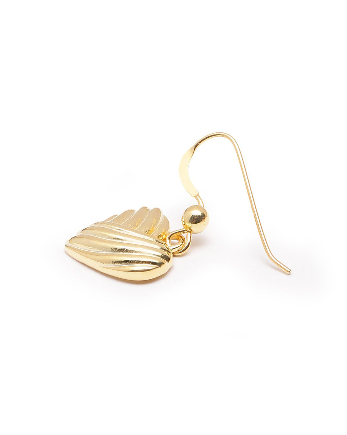 18kt Gold Plated Dangling Heart Drop Earring