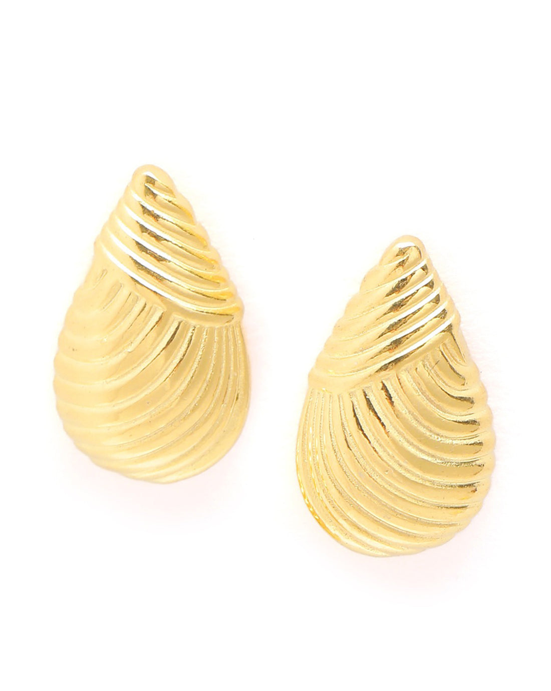 18kt Gold Plated Teardrop Stud Earring