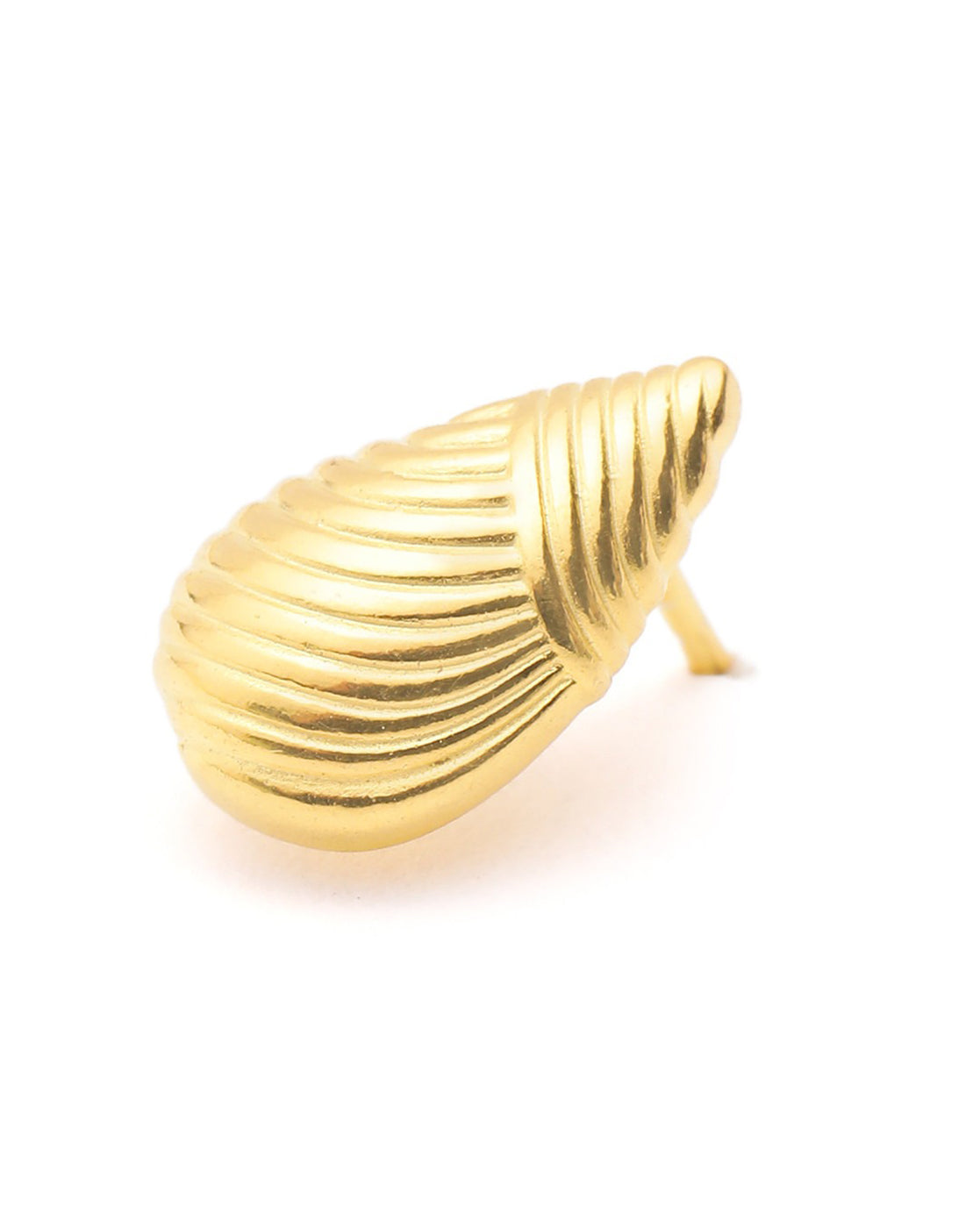 18kt Gold Plated Teardrop Stud Earring