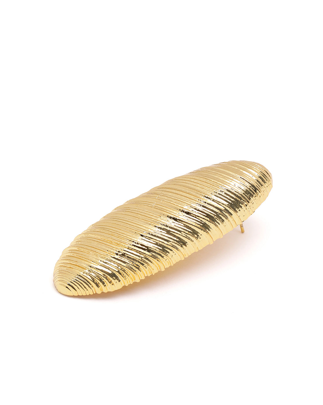 Premium 18kt Gold Plated Oval Bold Stud Earring