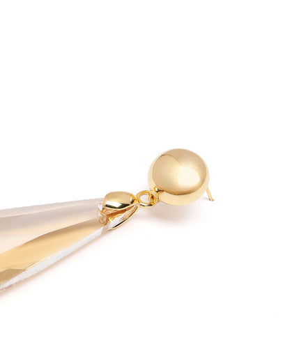 Premium 18kt Gold Plated Dangling Crystal Drop Earring