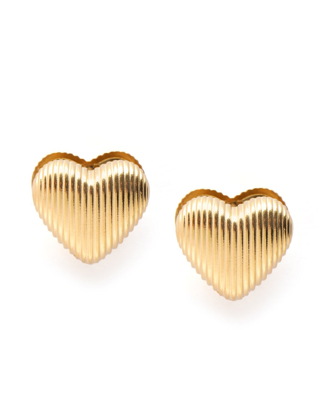 18kt Gold Plated Heart Mini Hoop Earring
