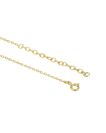 18kt Gold Plated CZ Butterfly Pendant Mangalsutra