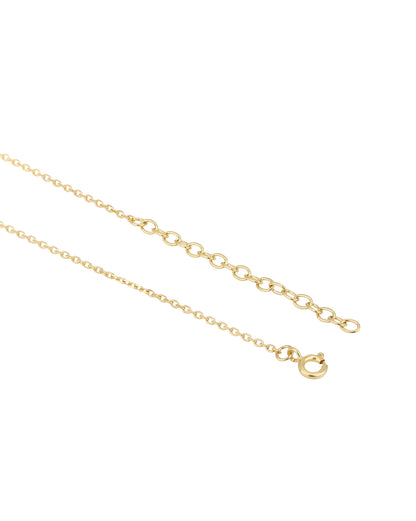 18kt Gold Plated CZ Dangling Heart and Key Pendant Mangalsutra