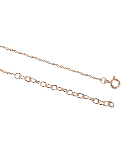 18kt Rose Gold Plated CZ and Black Bead Infinity Mangalsutra