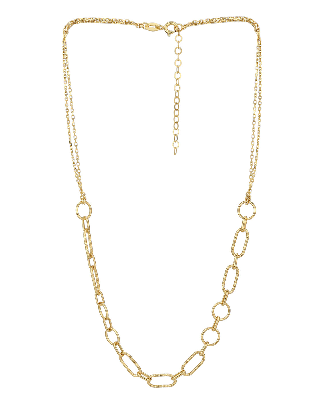 Double Link Choker Chain Necklace, 14 Karat Yellow Gold, Sailor's Knot –  Five Star Jewelry Brokers