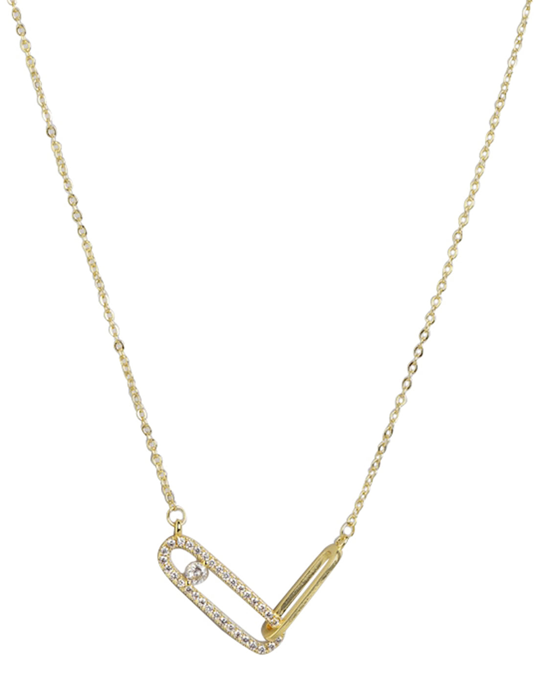 Gold Plated With Cz Unique Necklace For Women