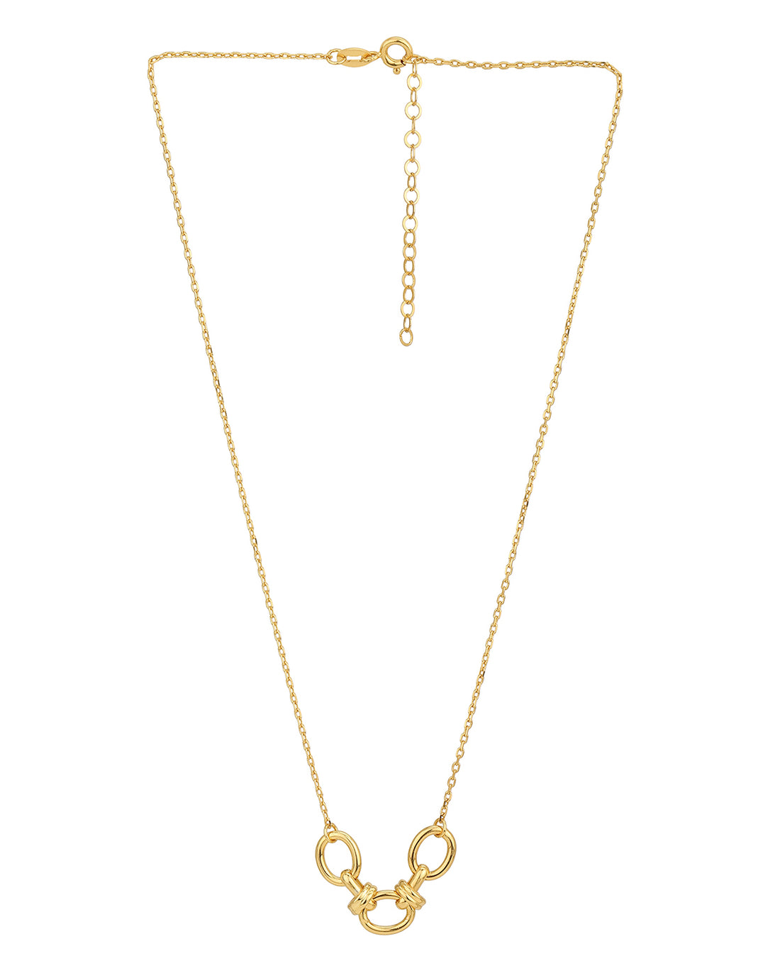 18Kt Gold Plated Fancy Handmade Link Necklace For Women