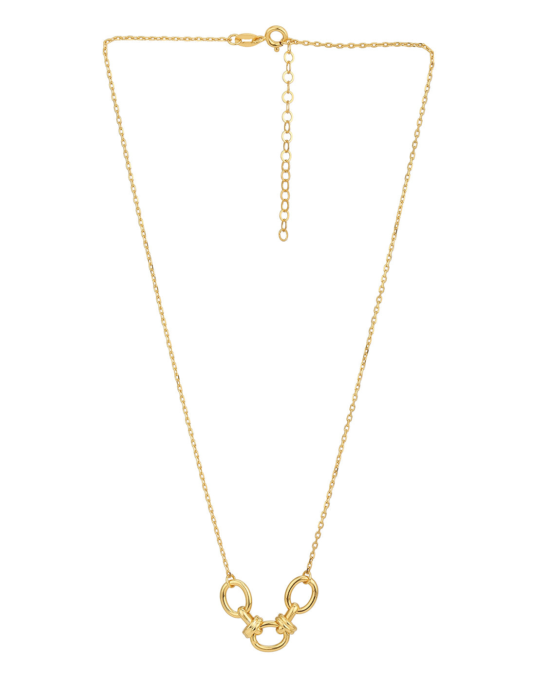 18Kt Gold Plated Fancy Handmade Link Necklace For Women