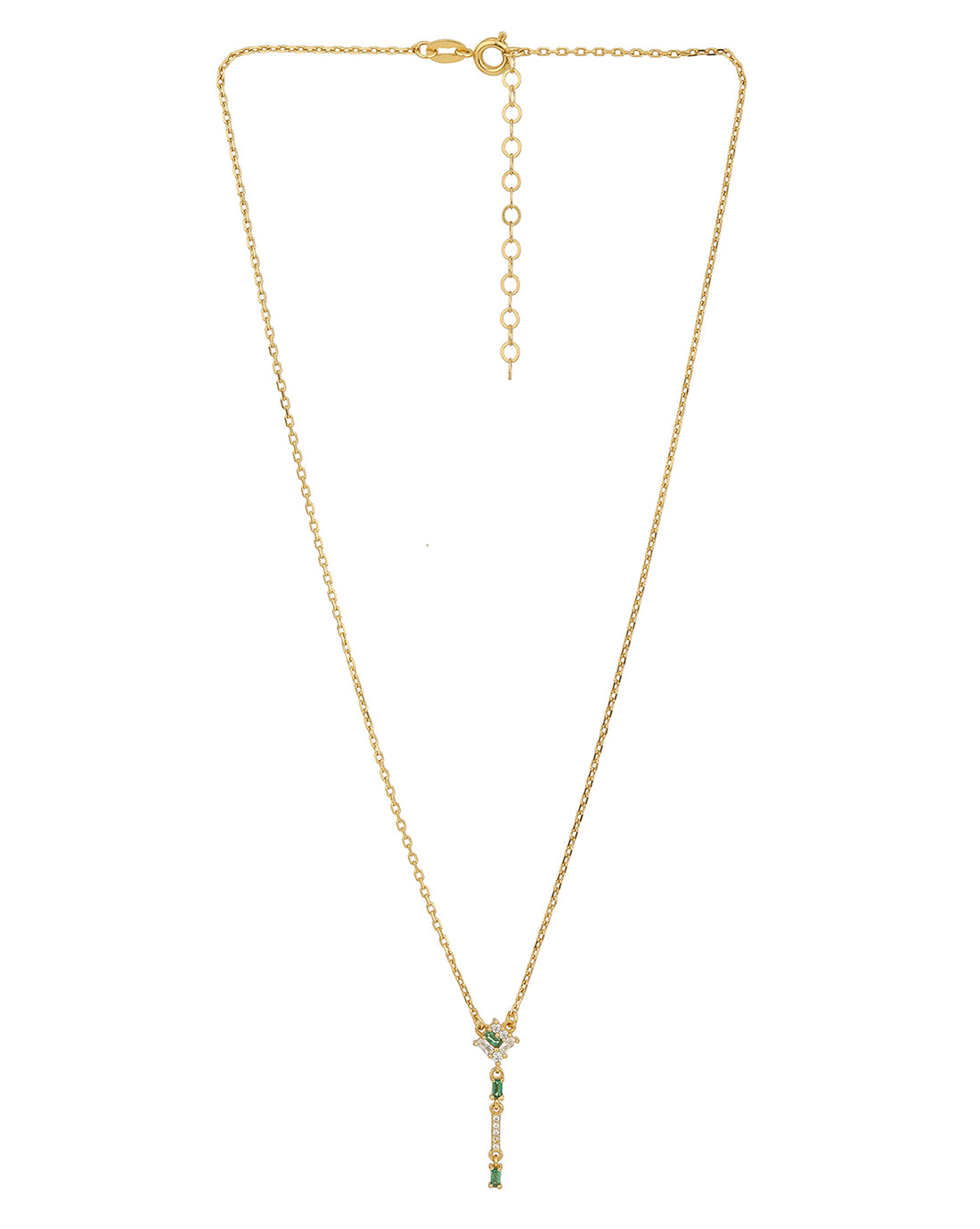 18Kt Gold Plated With Cz Y-Necklace For Women