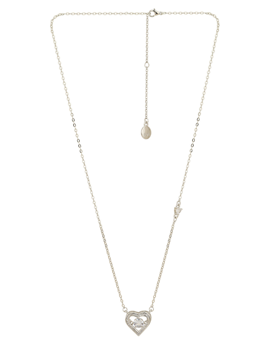 Silver Plated with CZ Heart Fancy Necklace for women