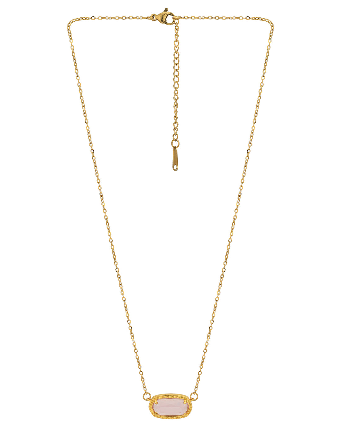 Gold Plated CZ Pendant with chain for women