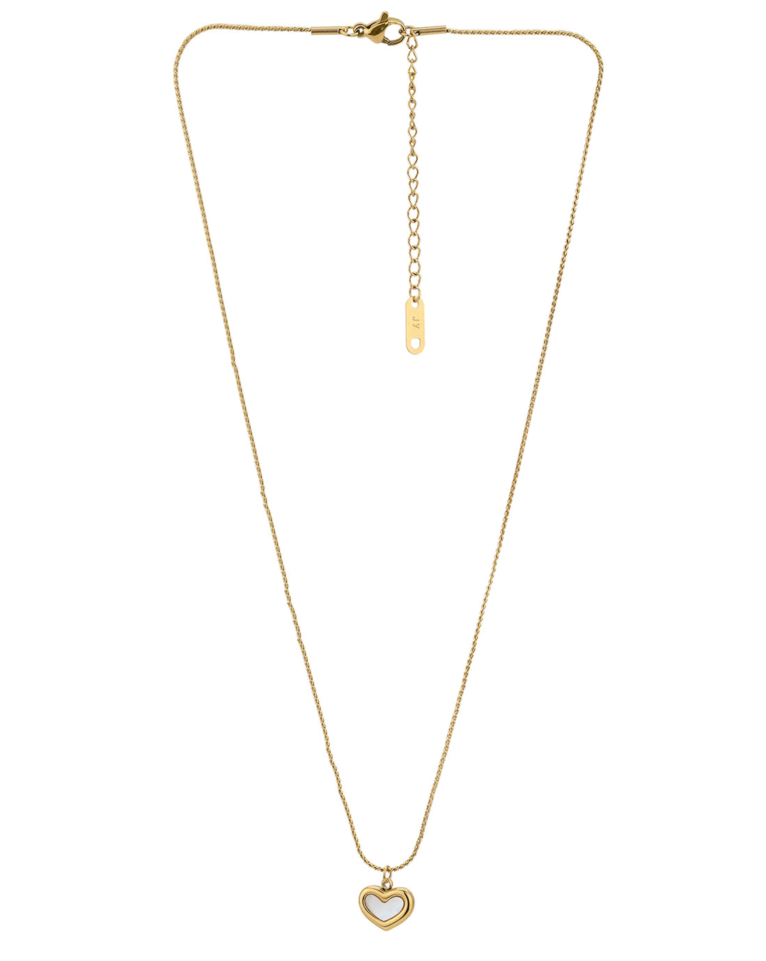 Gold Plated with Shell Heart Pendant and chain for women