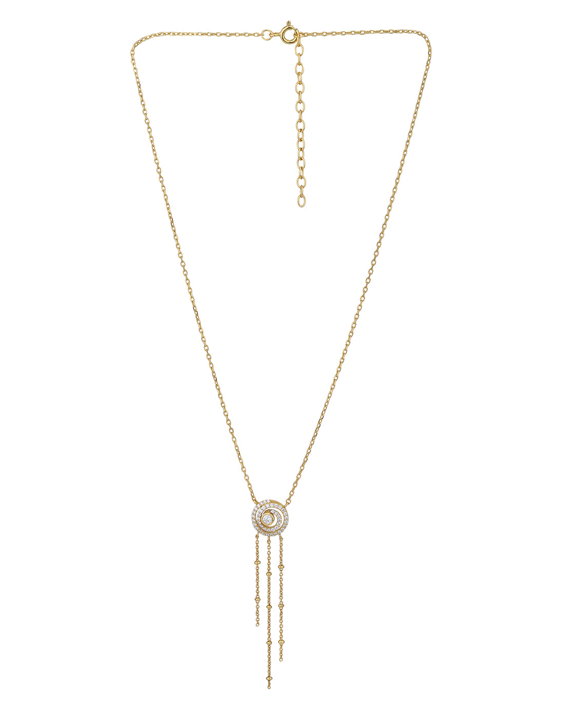 18kt Gold Plaated with CZ Necklace for women