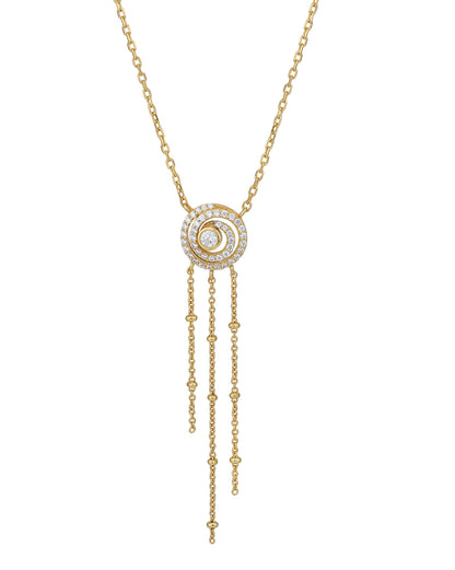 18kt Gold Plaated with CZ Necklace for women