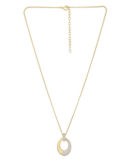 18kt Gold Plated with CZ Pendant with Chain for women