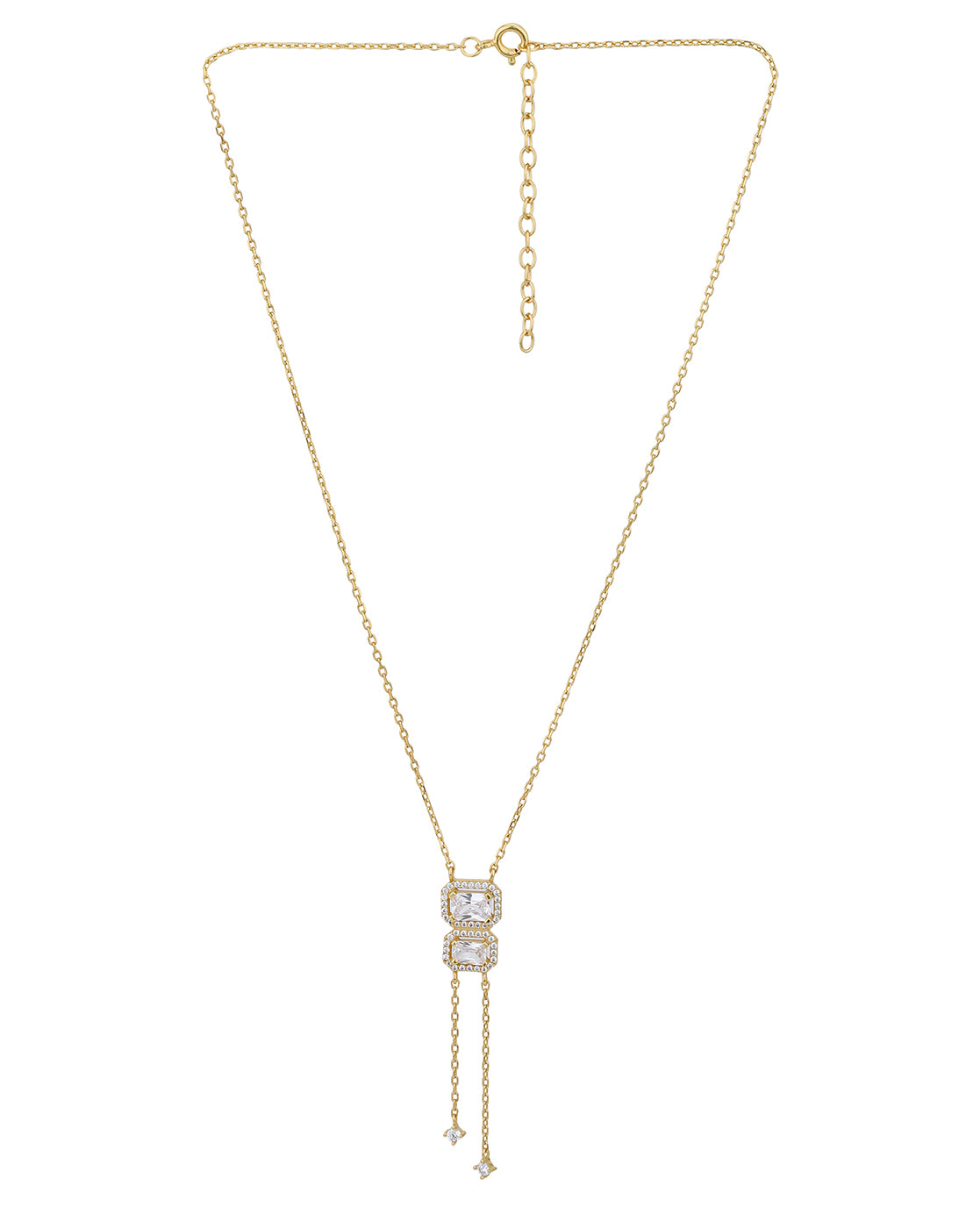 18kt Gold Plated with CZ Necklace for women