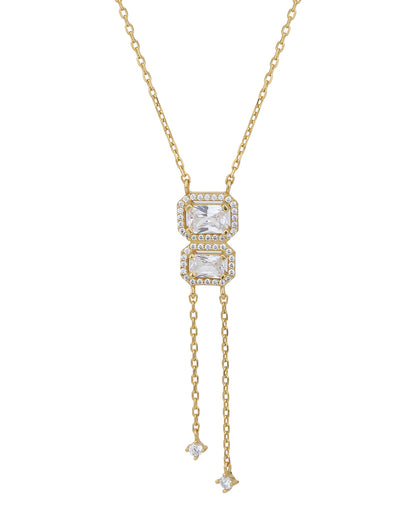 18kt Gold Plated with CZ Necklace for women