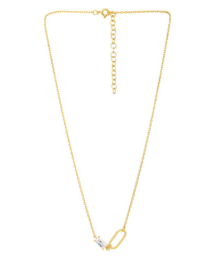 18kt Gold Plated with CZ Necklace
