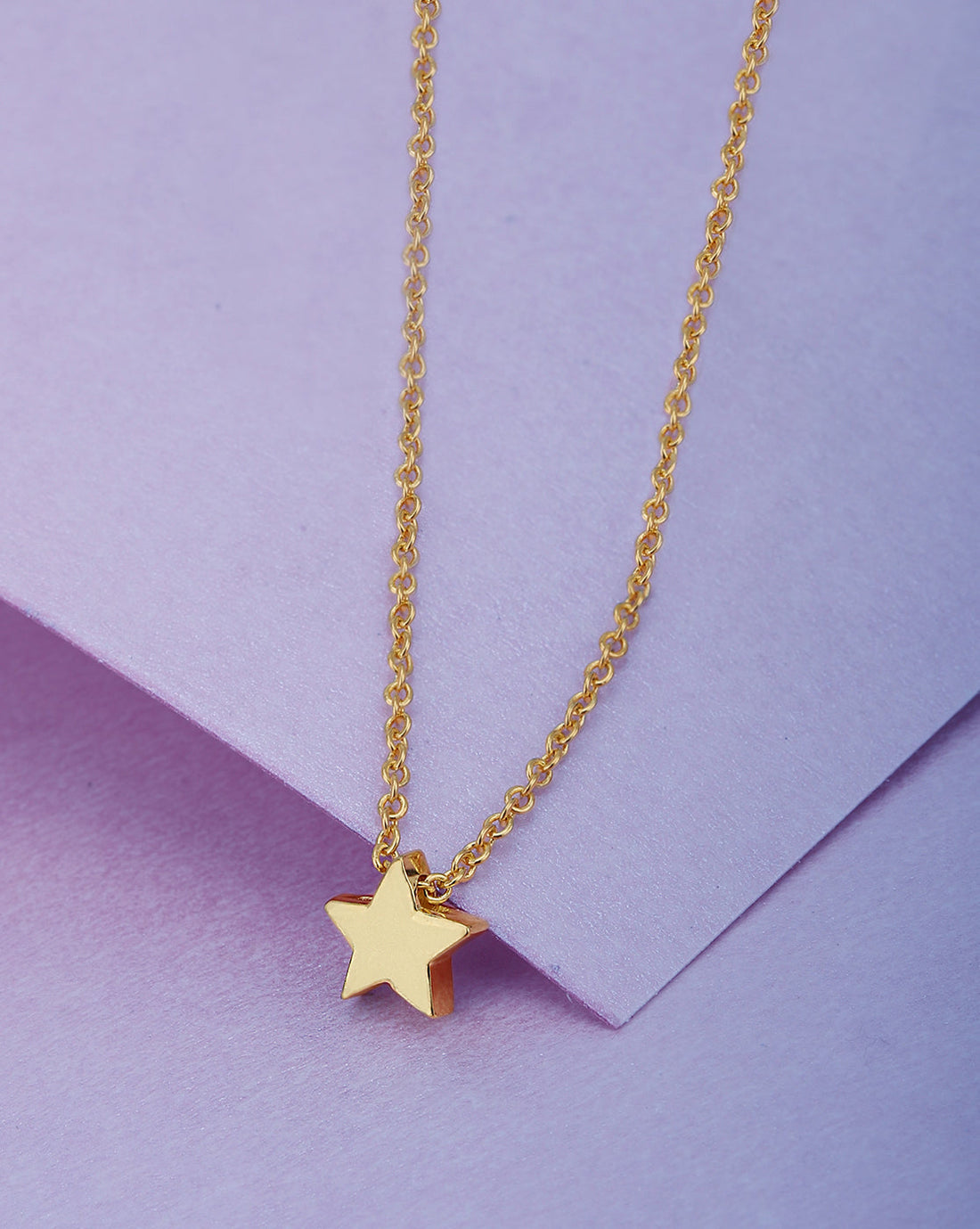 18kt Gold Plated Star Pendant and Chain