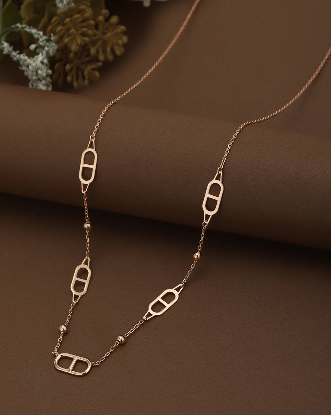 18kt Rose Gold Plated Minimal Necklace