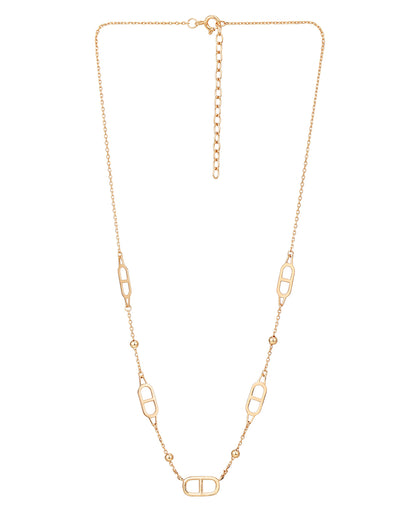 18kt Rose Gold Plated Minimal Necklace