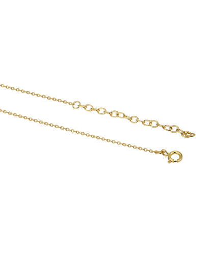 18kt Gold Plated Lucky Clover Charm Fancy Necklace