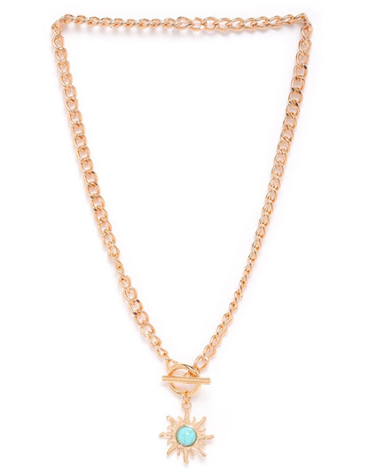 Set of 3 Two Toned Plated Multi Colour CZ Multi Pack Necklace