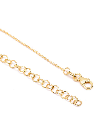 18kt Gold Plated Shell Pendant and Chain Necklace