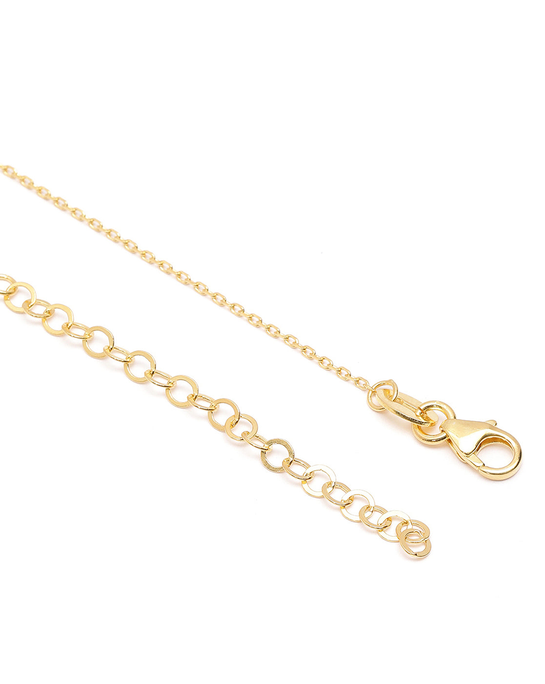 18kt Gold Plated CZ Lariat Necklace