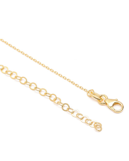 18kt Gold Plated CZ Lariat Necklace