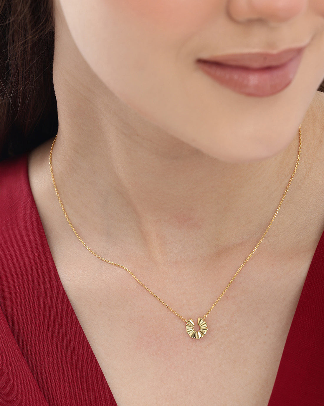 18kt Gold Plated Contemporary Necklace