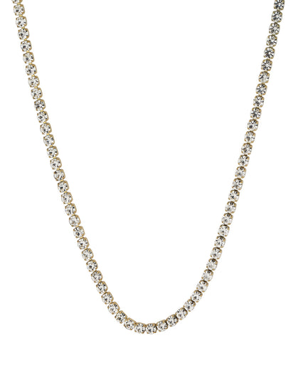Gold Plated CZ Tennis Necklace