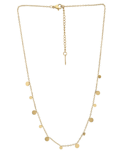 Gold Plated Multiple Charm Necklace