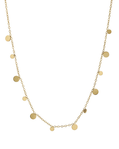 Gold Plated Multiple Charm Necklace