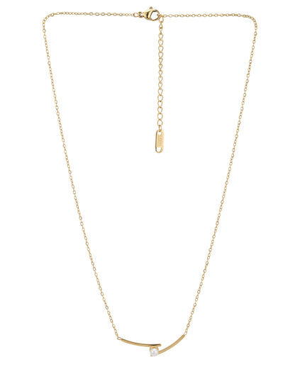 Gold Plated Elite Pearl Necklace