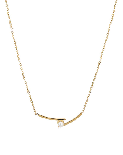 Gold Plated Elite Pearl Necklace