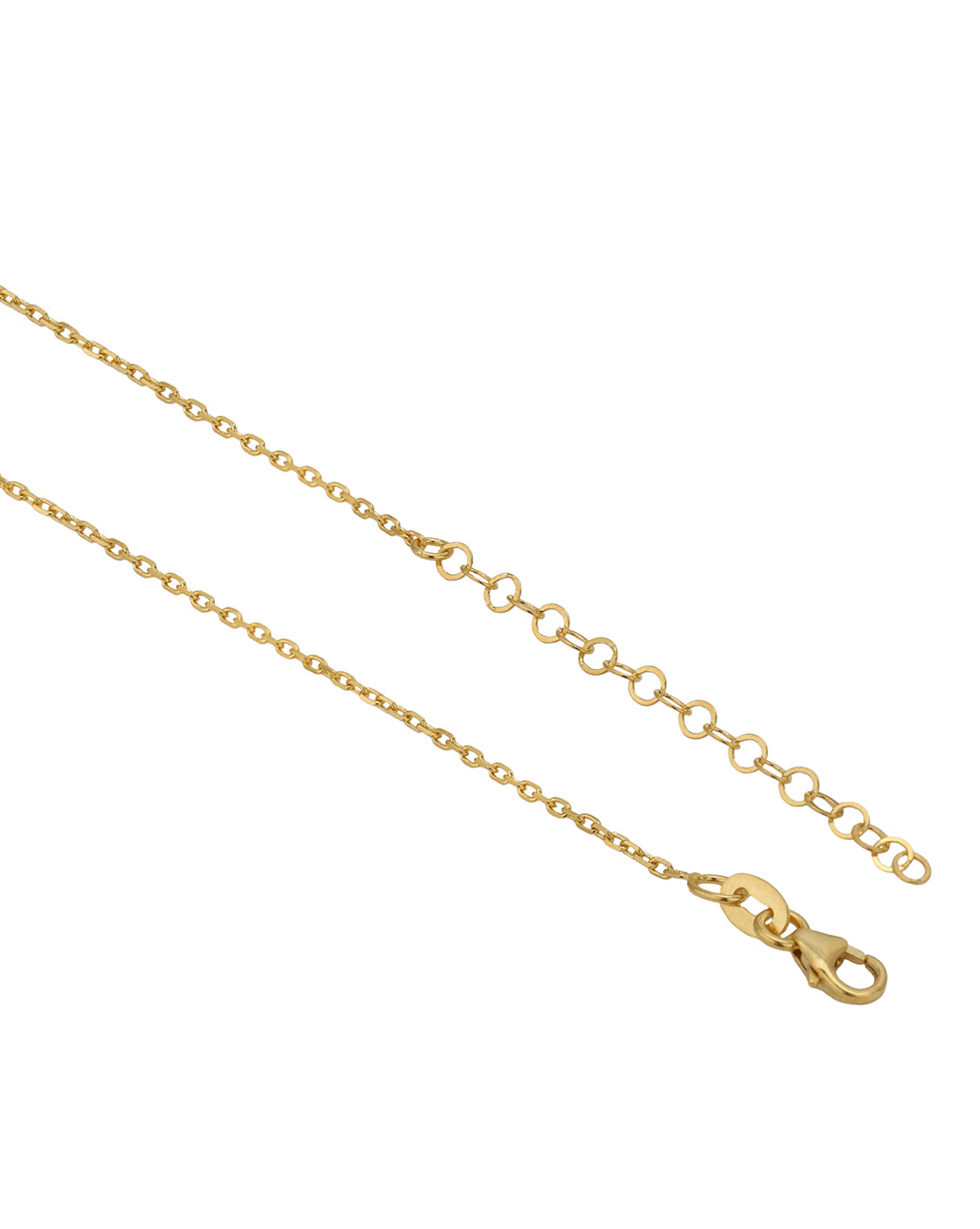 18kt Gold Plated CZ Heart Pendant and Chain Necklace