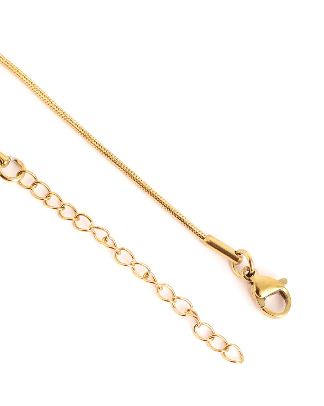 18kt Gold Plated Green Cats Eye Pendant with Chain