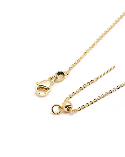 18kt Gold Plated Moon and Star Pendant and Chain