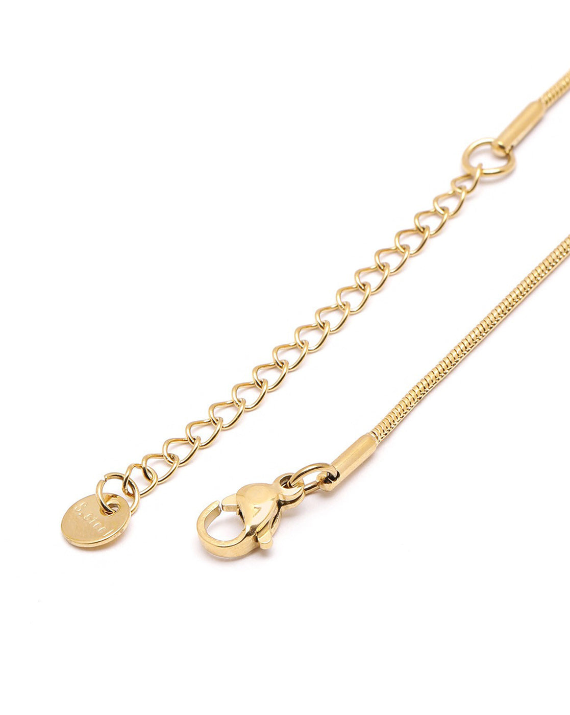 18kt Gold Plated Shell and Heart Pendant and Chain