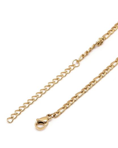 18kt Gold Plated CZ Shell Heart Pendant and Chain